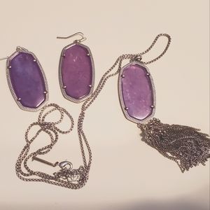Kendra Scott purple amethyst Rayne necklace